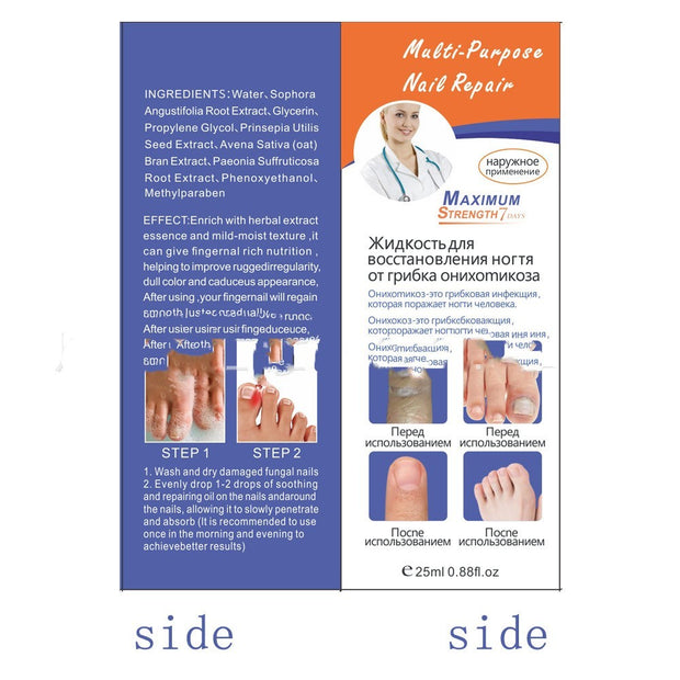 English And Russian Nail Care